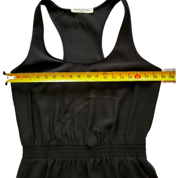AMANDA UPRICHARD Shopbop Black Cargo Pocket Racerback Mini Dress - Size Large - Picture 10 of 15